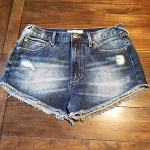 Free people  denim shorts  size 27